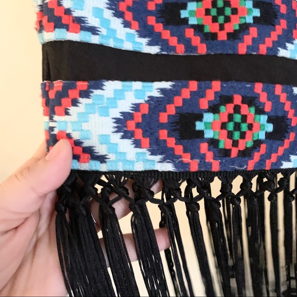 ANTHROPOLOGIE Floreat Fringed Latitudes Top Small - Picture 4 of 7